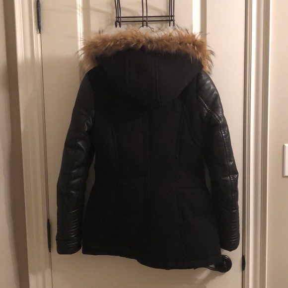 Rudsak, leather sleeve parka - Picture 2 of 4
